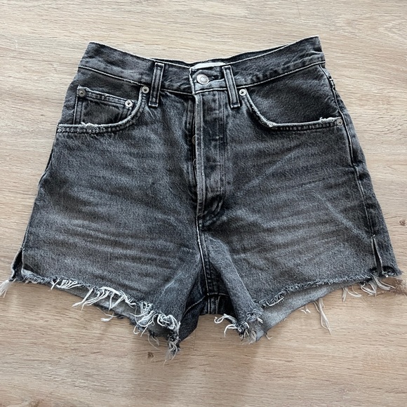 Agolde “Dee” ultra high rise shorts in grey, SZ 25 - Picture 6 of 9